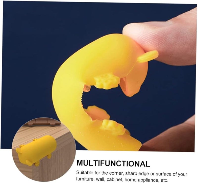 Vaguelly 4pcs Cartoon Silicone Corner Guards Safety Cushions for Furniture Table Edges Soft Protectors Random Colors - Image 3